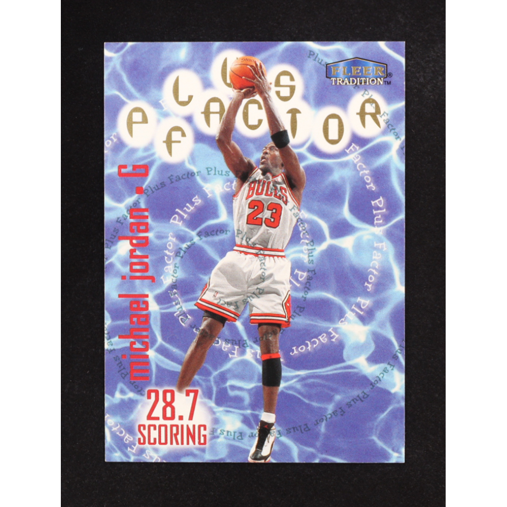 Michael Jordan 1998-99 Fleer Plus Factor #142 at PristineAuction.com