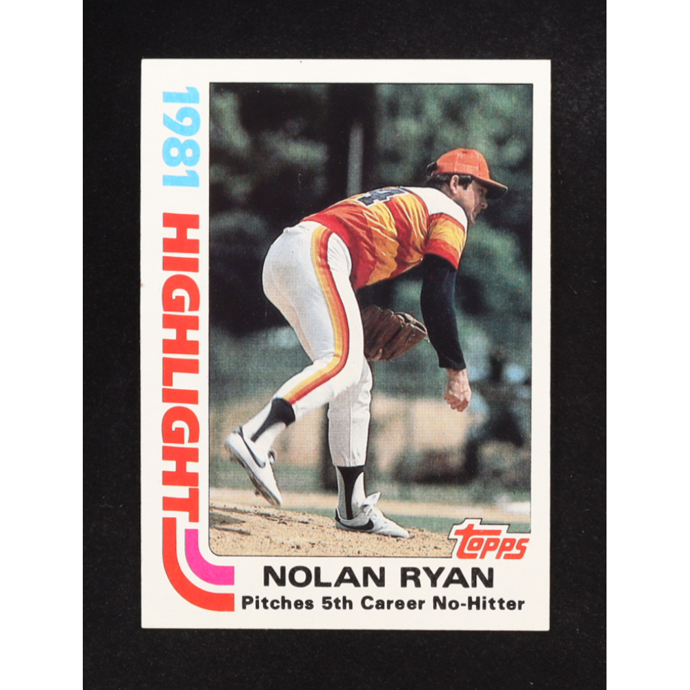 Nolan Ryan 1982 Topps Highlights #5 at PristineAuction.com