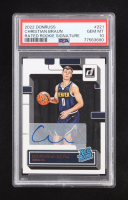 Christian Braun 2022-23 Donruss Rated Rookies Signatures #221 RC (PSA 10) at PristineAuction.com