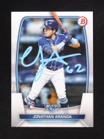 Jonathan Aranda Signed 2023 Bowman #28 RC (PSA) at PristineAuction.com