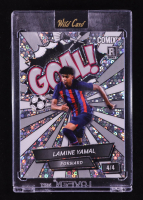 Lamine Yamal 2024 Wild Card Comix Goal! Silver Disco #LY10 RC #4/4 at PristineAuction.com