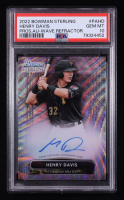 Henry Davis 2022 Bowman Sterling Prospect Autographs Wave Refractors #PAHD RC #87/125 (PSA 10) at PristineAuction.com