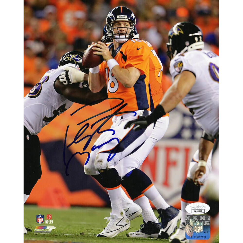 Peyton Manning Signed Broncos 8x10 Photo (JSA) | Pristine Auction