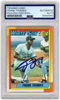 Frank Thomas Signed 1990 Topps #414 RC (PSA) at PristineAuction.com