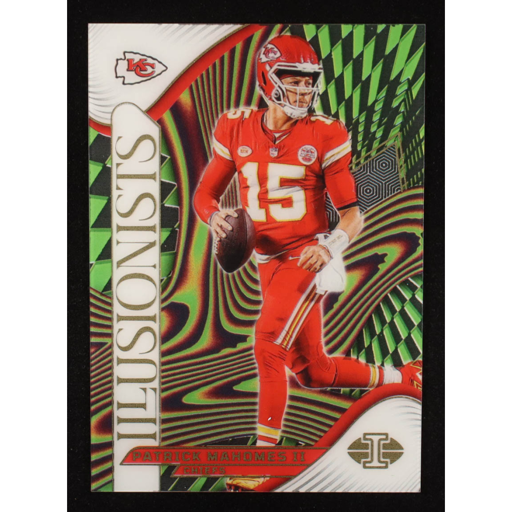 Patrick Mahomes II 2024 Panini Illusions Illusionists Emerald #12 at PristineAuction.com Patrick Mahomes II 2024 Panini Illusions Illusionists Emerald #12 at PristineAuction.com