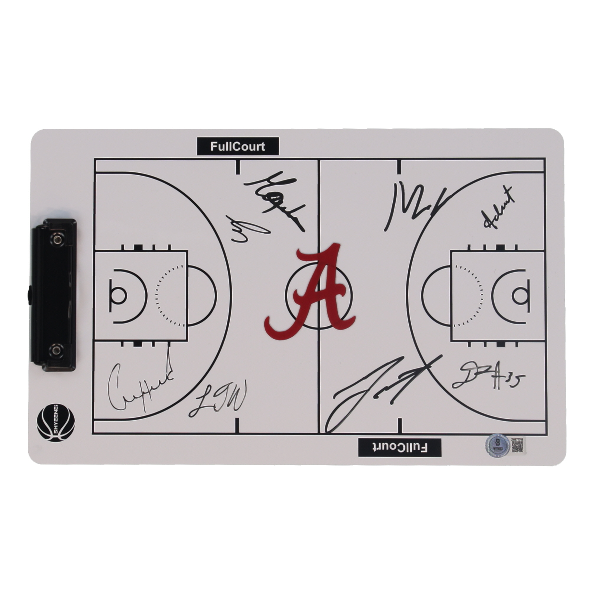 Alabama Crimson Tide Basketball Coaching Clipboard Team-Signed by (8) with Mark Sears, Chris Youngblood, Grant Nelson (Beckett) at PristineAuction.com Alabama Crimson Tide Basketball Coaching Clipboard Team-Signed by (8) with Mark Sears, Chris Youngblood, Grant Nelson (Beckett) at PristineAuction.com