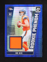 Bo Nix 2024 Donruss Optic Rookie Phenoms Blue Hyper #5 RC at PristineAuction.com