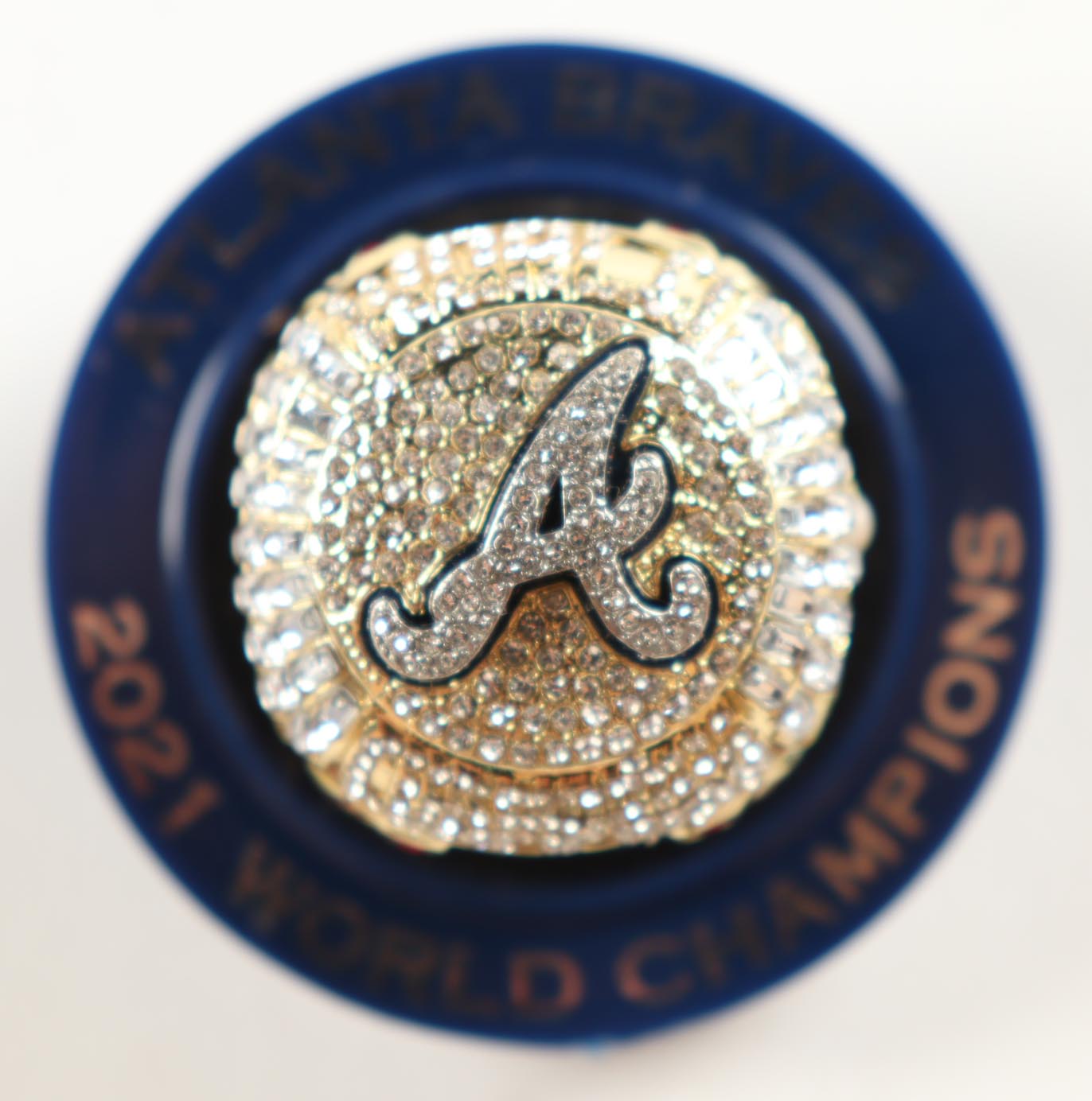 2021 Braves World Series MLB Replica Championship Ring with Original Box at PristineAuction.com 2021 Braves World Series MLB Replica Championship Ring with Original Box at PristineAuction.com