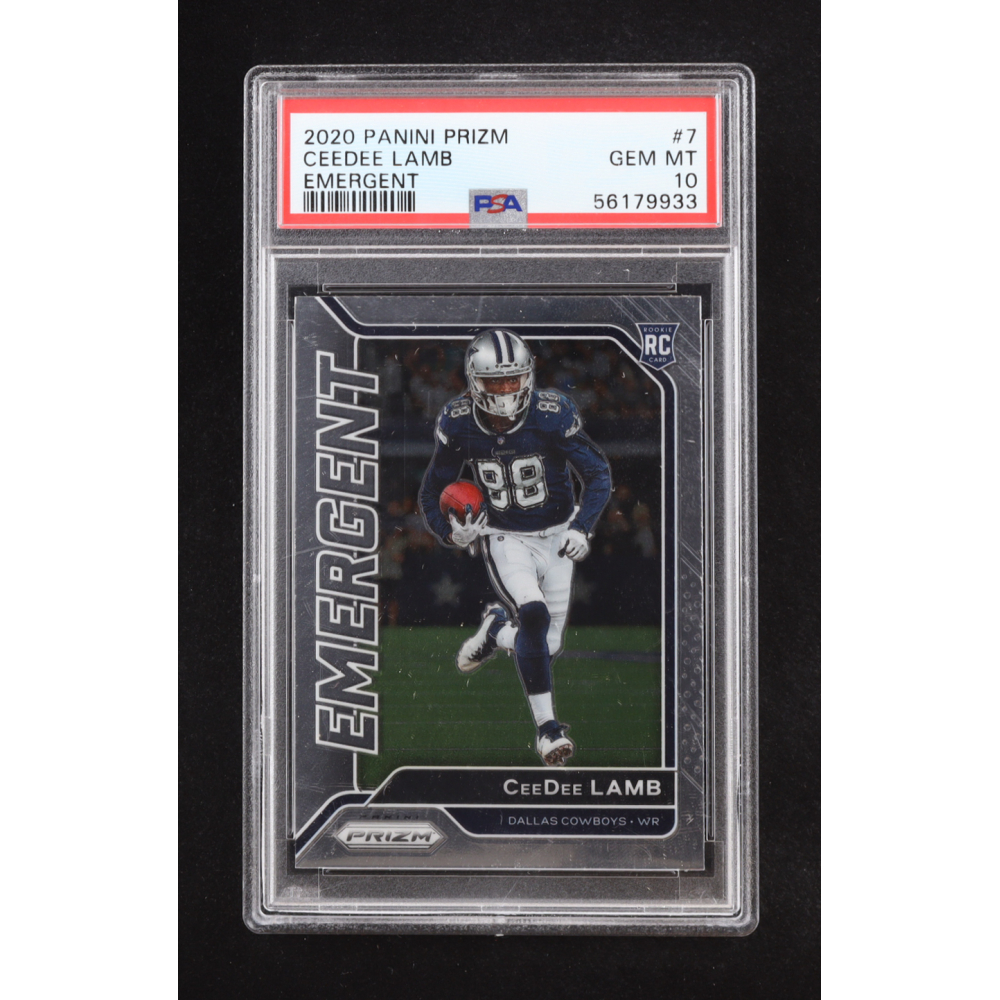 Ceedee Lamb 2020 Panini Prizm Emergent #7 RC (PSA 10) at PristineAuction.com