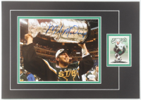 Mike Modano Signed Stars 12x17 Custom Matted Photo Display with 2003-04 Upper Deck MVP #127 Trading Card (JSA) at PristineAuction.com