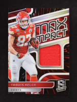 Travis Kelce 2024 Panini Spectra Max Impact Materials Hyper #22 #36/75 at PristineAuction.com