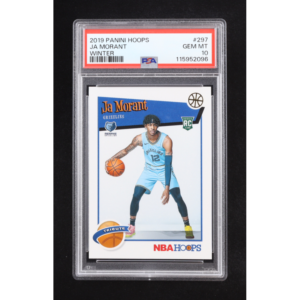 Ja Morant 2019 Panini Hoops Winter #297 RC (PSA 10) at PristineAuction.com