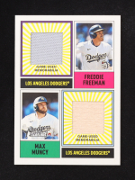 Freddie Freeman / Max Muncy 2025 Topps Heritage MLB Collection Dual Player Relics #DPMCRFM at PristineAuction.com