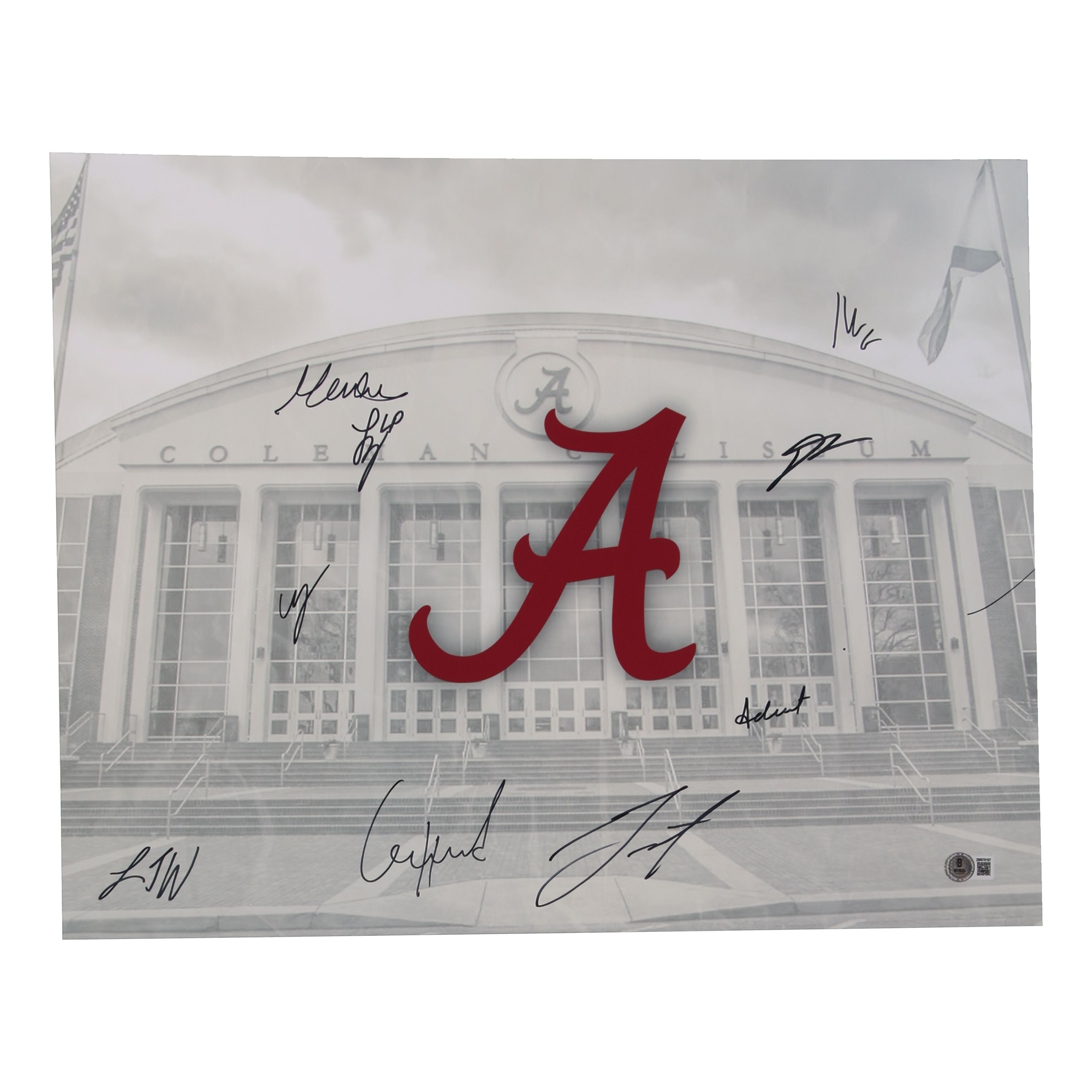 Alabama Crimson Tide 16x20 Photo Team-Signed by (9) with Mark Sears, Chris Youngblood, Grant Nelson (Beckett) at PristineAuction.com Alabama Crimson Tide 16x20 Photo Team-Signed by (9) with Mark Sears, Chris Youngblood, Grant Nelson (Beckett) at PristineAuction.com