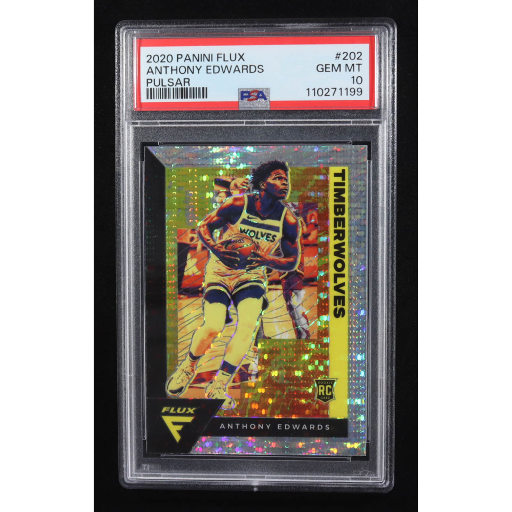 Anthony Edwards 2020-21 Panini Flux Factory Pulsar #202 RC (PSA 10) at PristineAuction.com