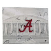 Alabama Crimson Tide 16x20 Photo Team-Signed by (9) with Mark Sears, Chris Youngblood, Grant Nelson (Beckett) at PristineAuction.com