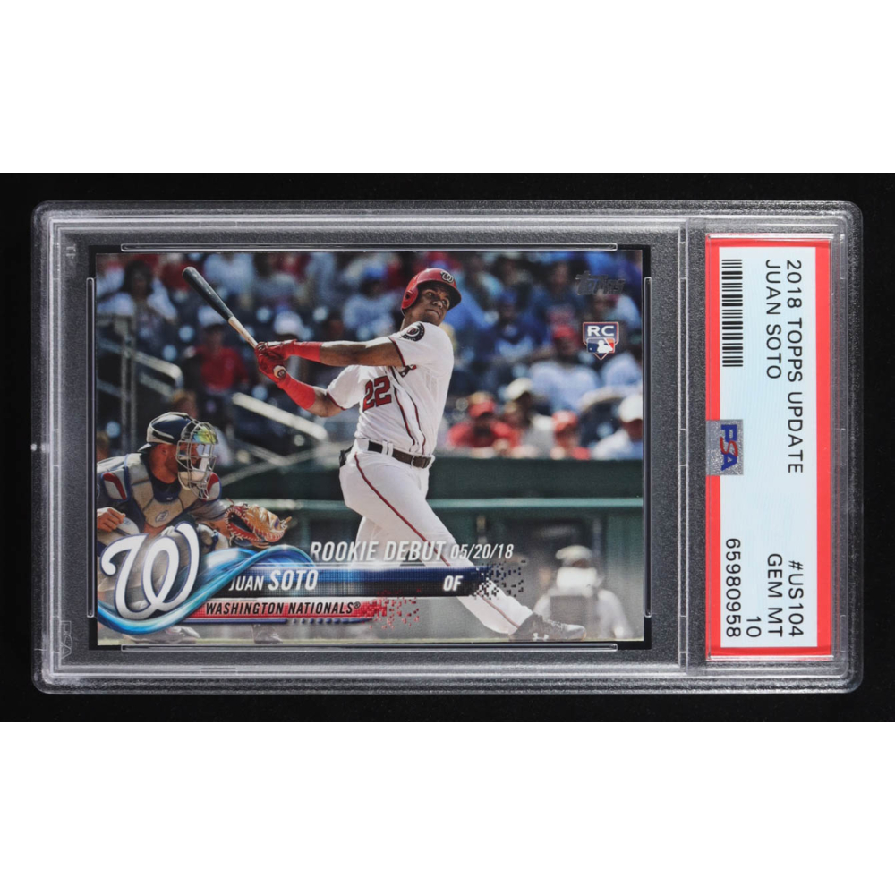 Juan Soto 2018 Topps Update #US104 RC (PSA 10) at PristineAuction.com