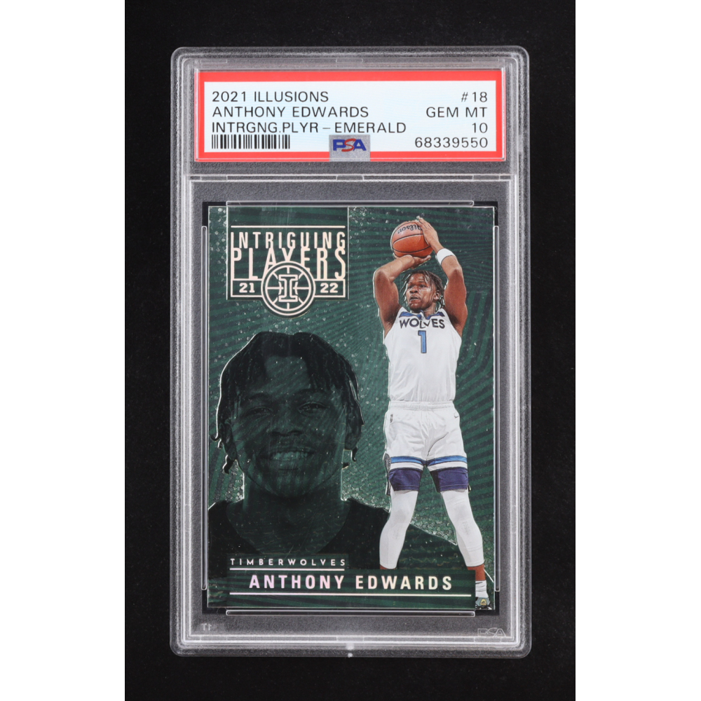 Anthony Edwards 2021-22 Intriguing Players Emerald #18 (PSA 10) at PristineAuction.com