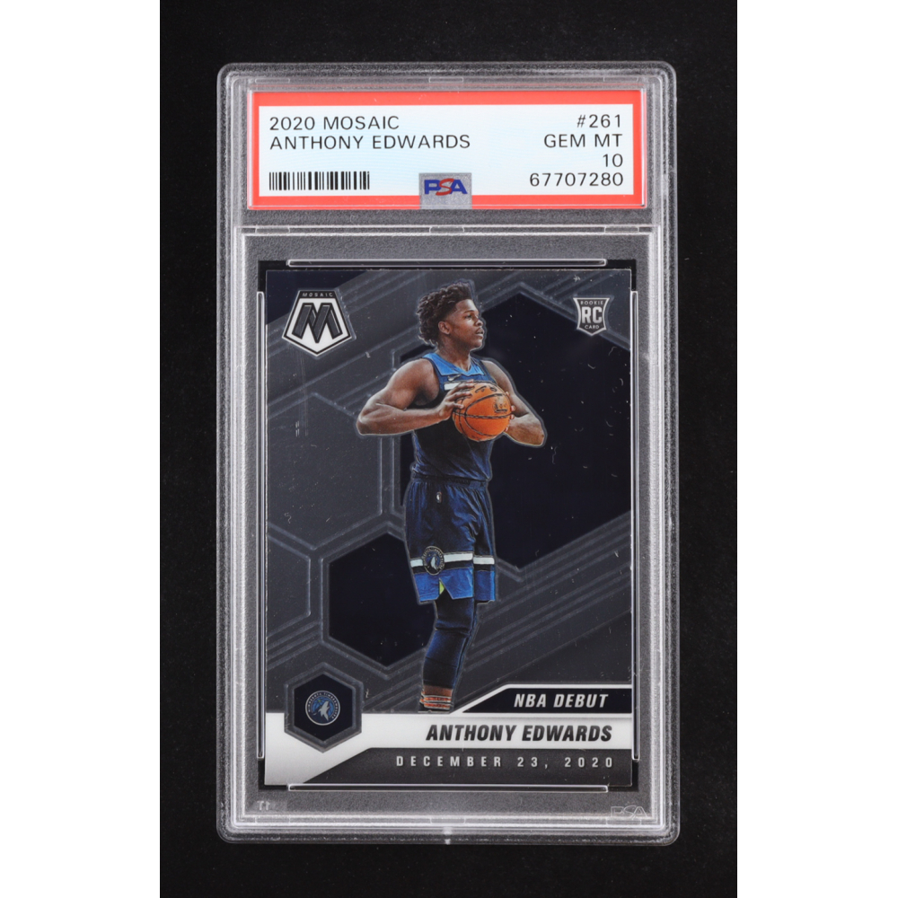 Anthony Edwards 2020 Mosaic Debut #261 RC (PSA 10) at PristineAuction.com