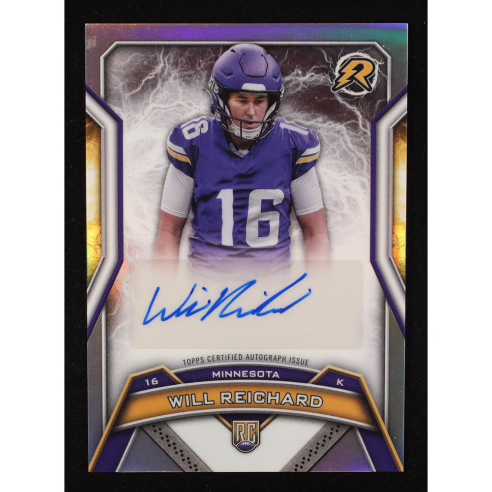 Will Reichard 2024 Topps Resurgence Resurgence Rookie Signatures #RRSWR RC at PristineAuction.com Will Reichard 2024 Topps Resurgence Resurgence Rookie Signatures #RRSWR RC at PristineAuction.com