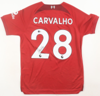 Fabio Carvalho Signed Liverpool FC Nike Authentic Jersey (Beckett) at PristineAuction.com