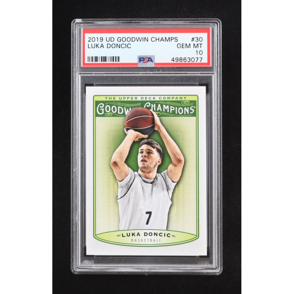 Luka Doncic 2019 Upper Deck Goodwin Champs #30 RC (PSA 10) at PristineAuction.com