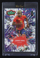 Lamine Yamal 2024 Wild Card Splat Blue Sparkles #LY1 RC #2/3 at PristineAuction.com