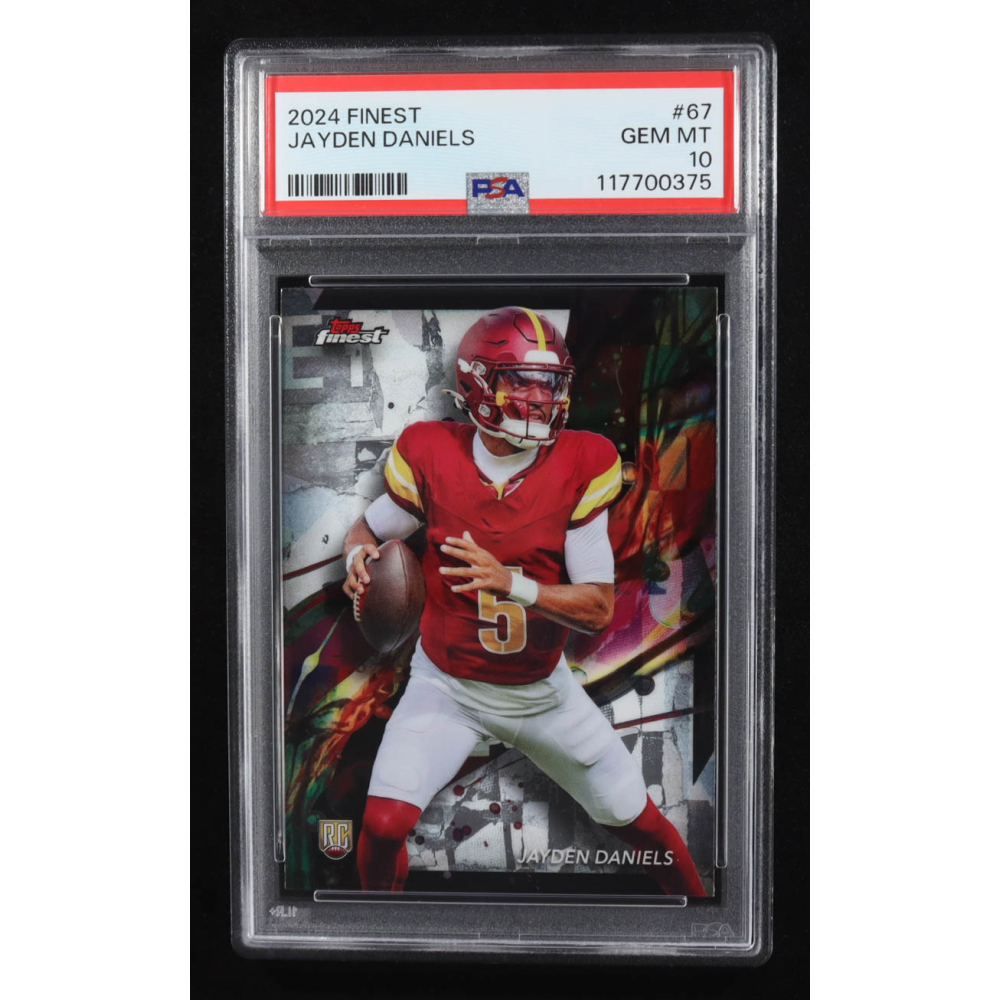 Jayden Daniels 2024 Finest #67 RC (PSA 10) at PristineAuction.com