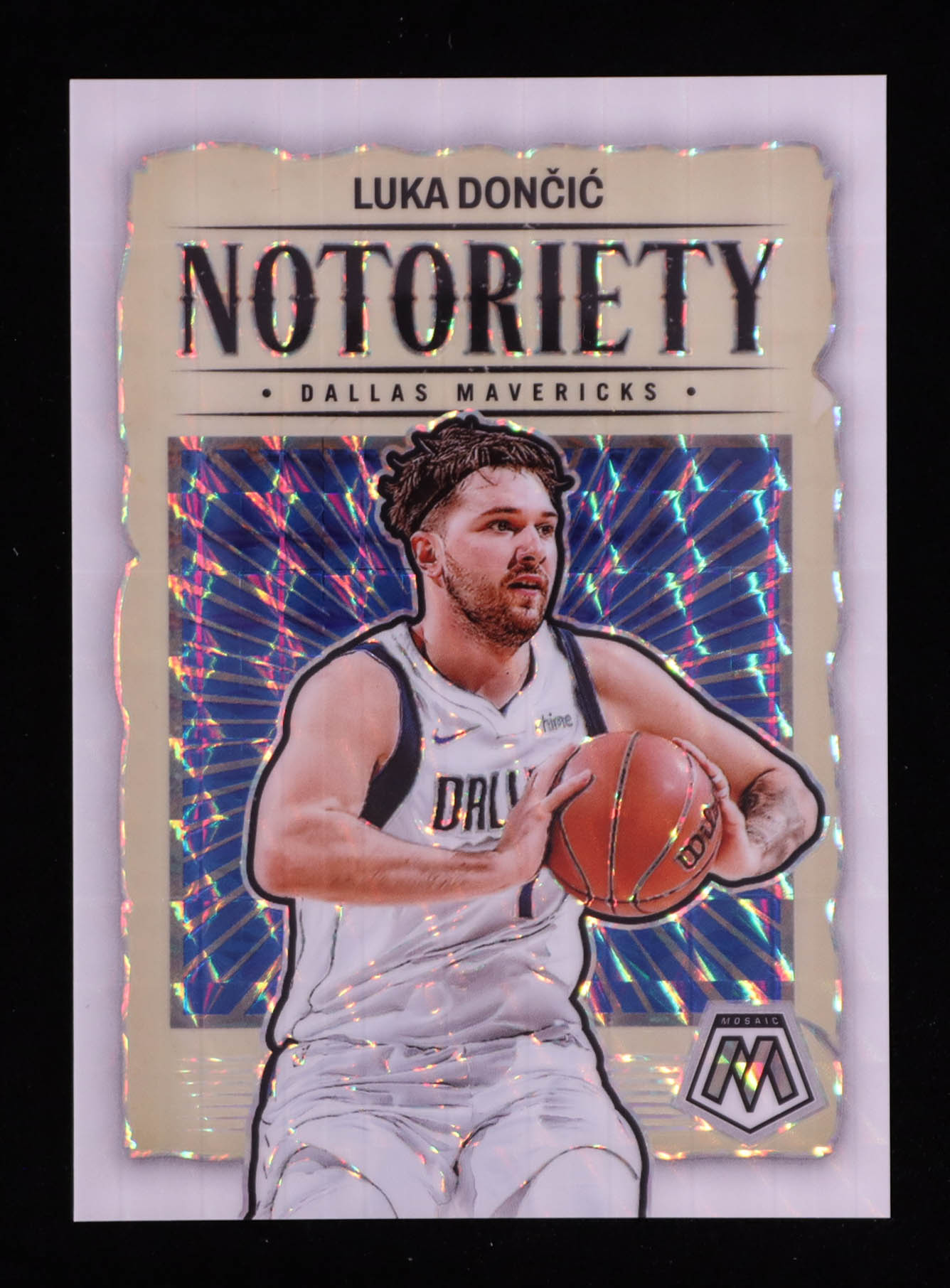 Luka Doncic 2023-24 Panini Mosaic Notoriety Mosaic White #8 #24/25 at PristineAuction.com Luka Doncic 2023-24 Panini Mosaic Notoriety Mosaic White #8 #24/25 at PristineAuction.com