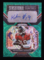 Keyshawn Johnson 2022 Panini Prizm Sensational Signatures Prizms Green Scope #40 #47/75 at PristineAuction.com
