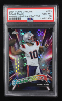 Drake Maye 2024 Topps Chrome Future Stars X Fractor #FS3 RC (PSA 10) at PristineAuction.com