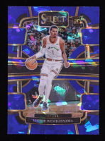 Victor Wembanyama 2023-24 Select Prizms Blue Cracked Ice #87 RC at PristineAuction.com