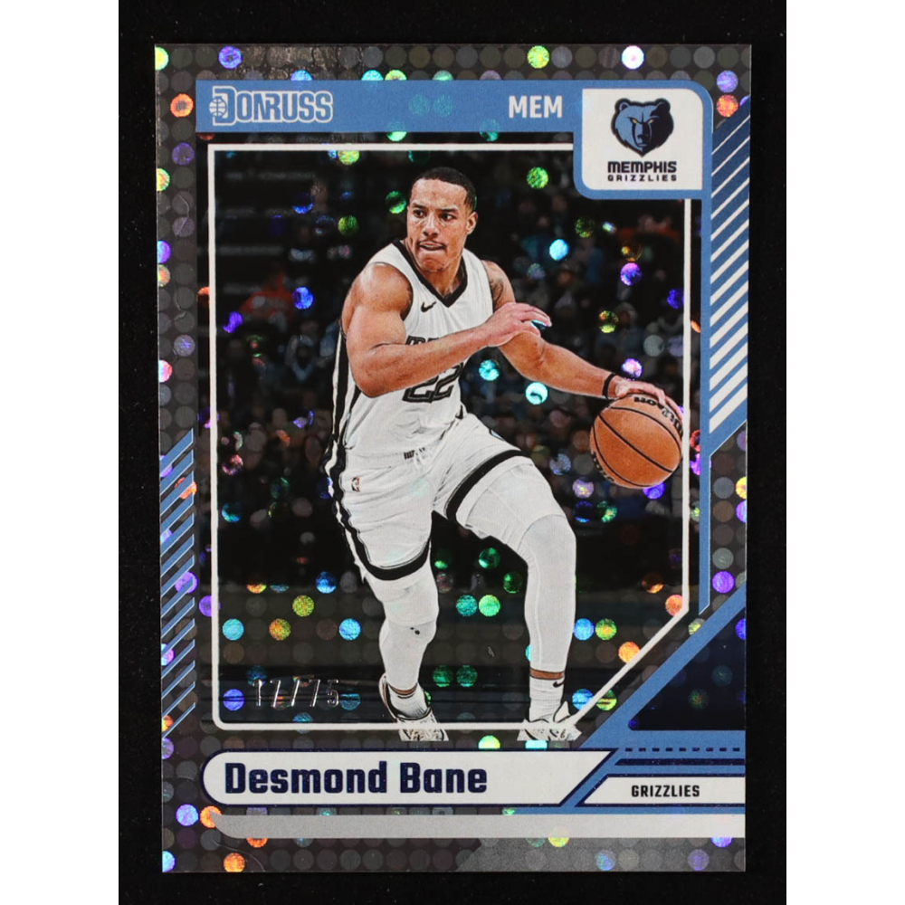 Desmond Bane 2024-25 Donruss Blue Disco #132 #17/75 at PristineAuction.com