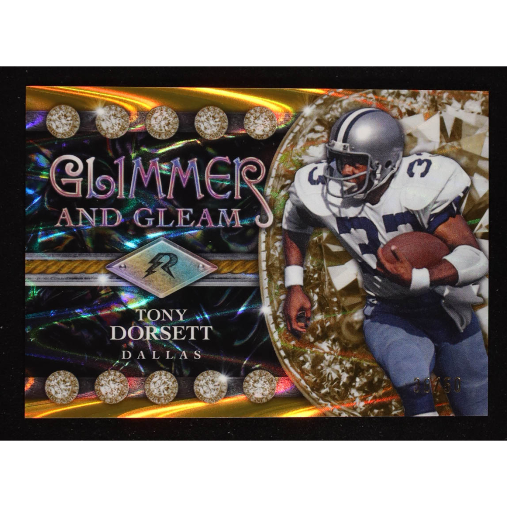 Tony Dorsett 2024 Topps Resurgence Glimmer and Gleam Gold Power Surge #GG12 #38/50 at PristineAuction.com