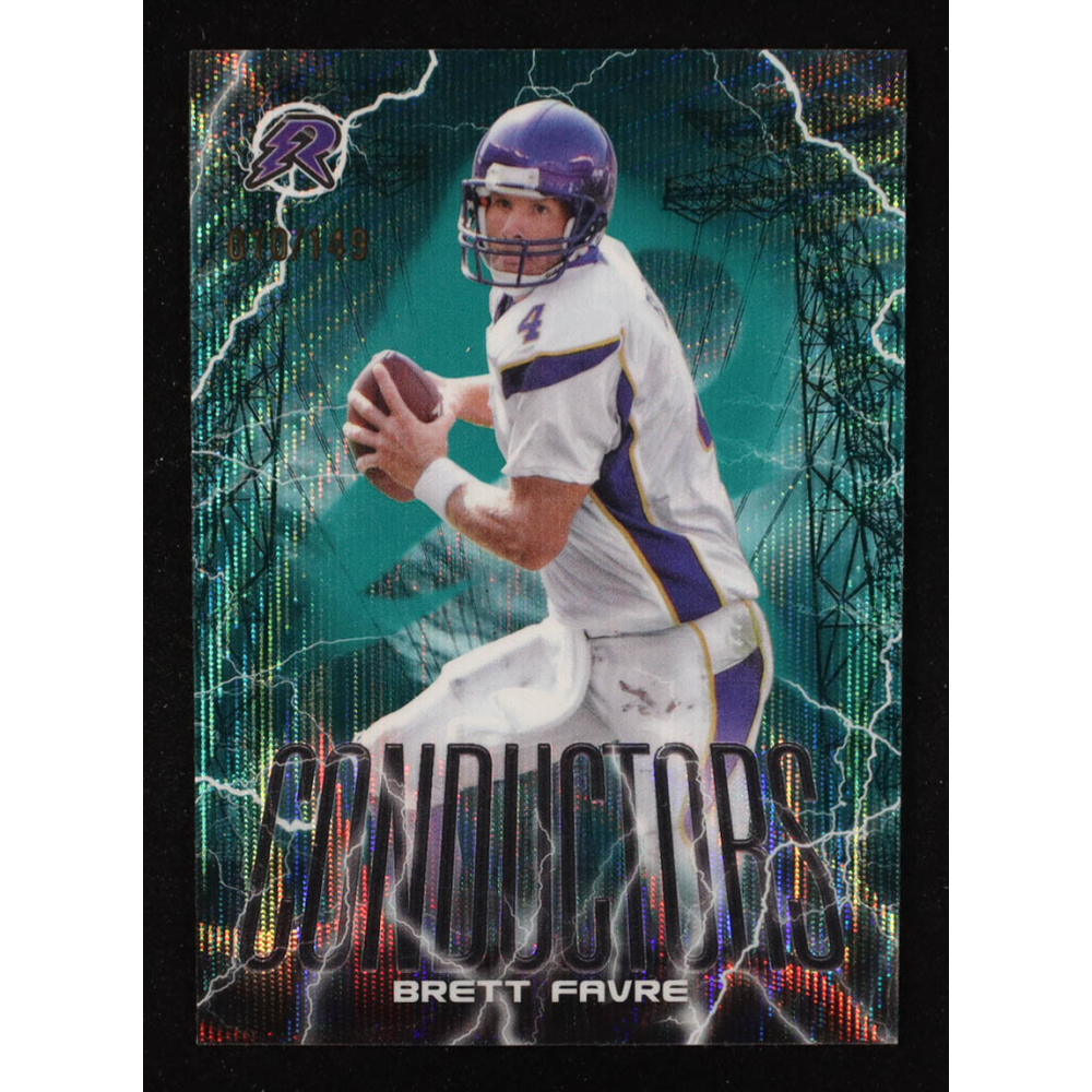 Brett Favre 2024 Topps Resurgence Conductors Teal Surge #C14 #10/149 at PristineAuction.com