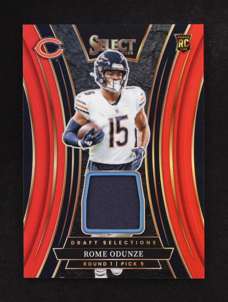 Rome Odunze 2024 Select Draft Selections Memorabilia Prizm Red #13 RC