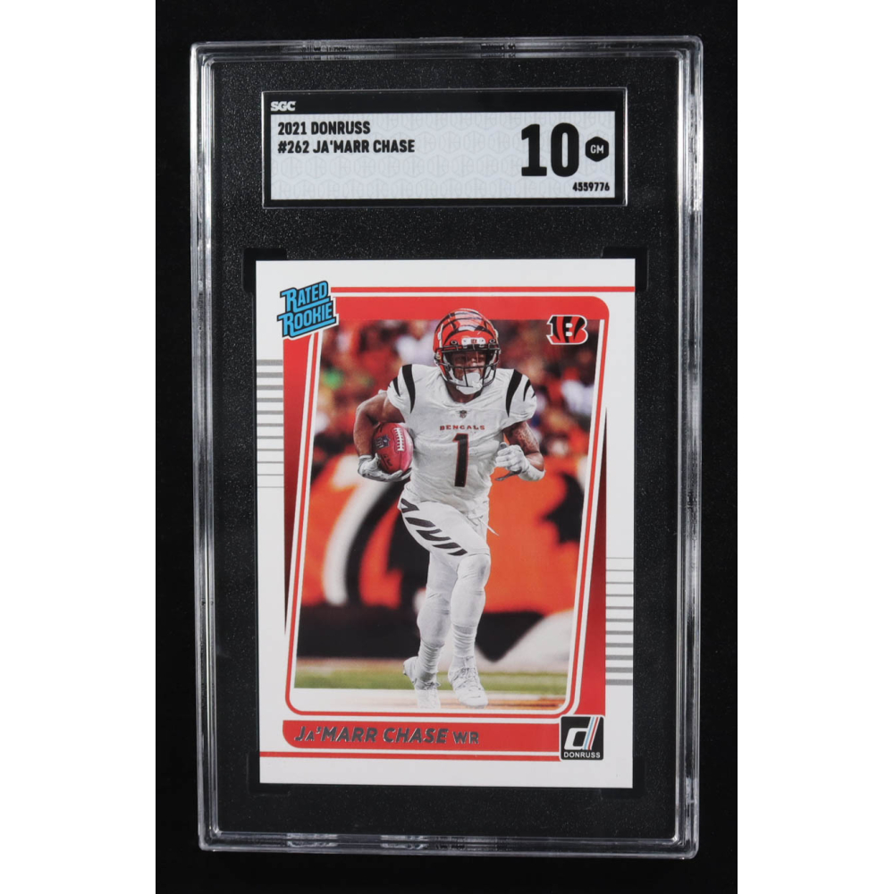 Ja'marr Chase 2021 Donruss Rated Rookie #262 RC (SGC 10) at PristineAuction.com