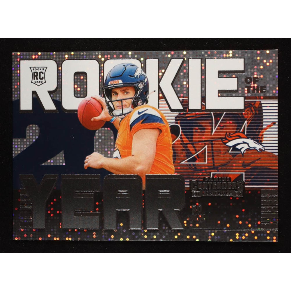 Bo Nix 2024 Panini Contenders Rookie of the Year Contenders #19 RC at PristineAuction.com