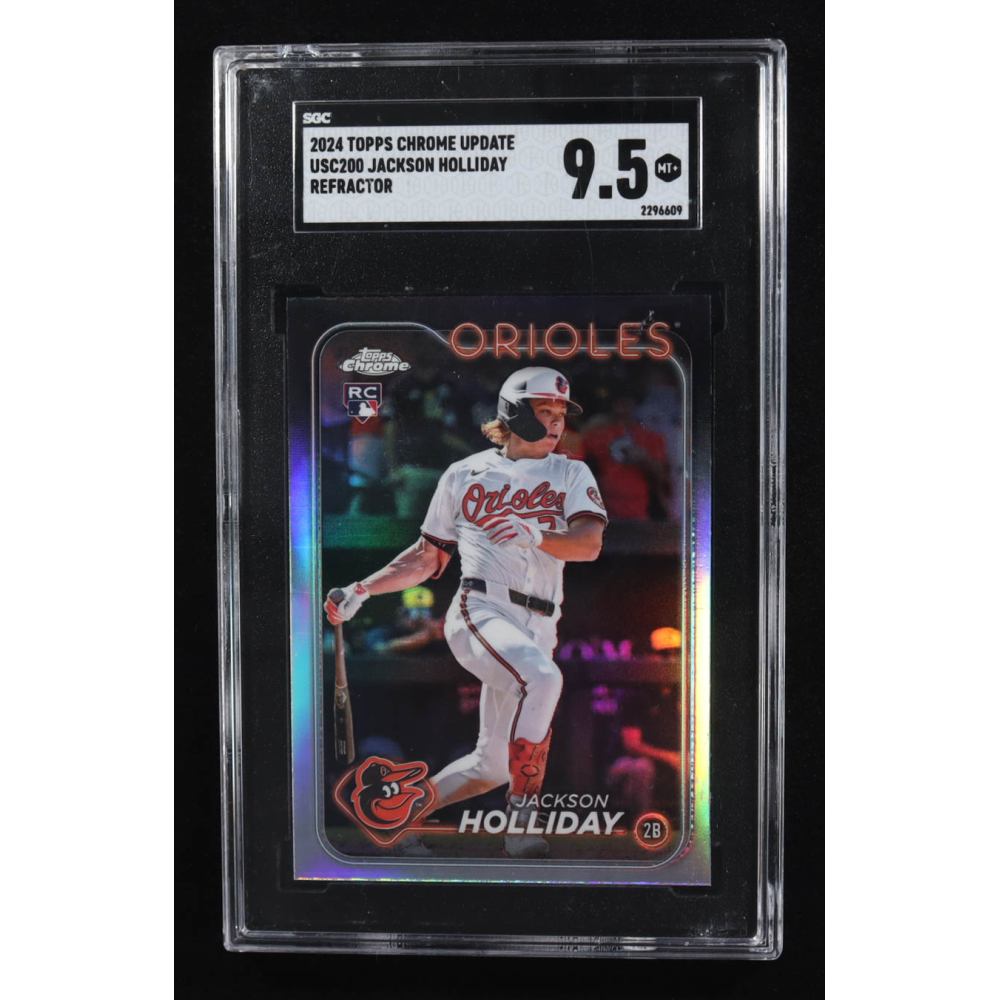 Jackson Holliday 2024 Topps Chrome Update Refractors #USC200 RC (SGC 9.5) at PristineAuction.com