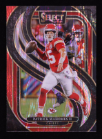 Patrick Mahomes II 2024 Select Prizm Black and Red Shock #120 at PristineAuction.com