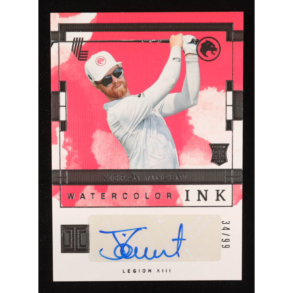 Kieran Vincent 2024 Panini Impeccable LIV Watercolor Signatures #5 #34/99 at PristineAuction.com