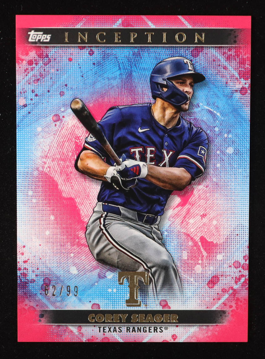 Corey Seager 2024 Topps Inception Pink #60 #62/99 at PristineAuction.com Corey Seager 2024 Topps Inception Pink #60 #62/99 at PristineAuction.com
