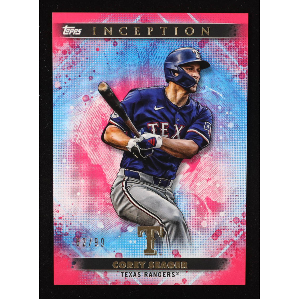 Corey Seager 2024 Topps Inception Pink #60 #62/99 at PristineAuction.com Corey Seager 2024 Topps Inception Pink #60 #62/99 at PristineAuction.com