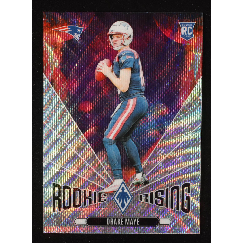 Drake Maye 2024 Panini Phoenix Rookie Rising Wave #44 RC at PristineAuction.com