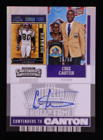Cris Carter 2024 Panini Contenders Contenders to Canton Autographs Blue #4 #25/50 at PristineAuction.com
