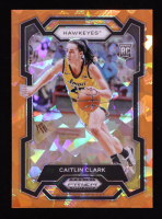 Caitlin Clark 2024-25 Panini Prizm Draft Picks Prizms Orange Ice #57 RC at PristineAuction.com
