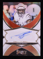 Chase Brown 2024 Select Select Signatures Prizm White #87 #28/50 at PristineAuction.com