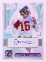 Joe Montana 2023 Pro Set Pure Sheer Delight Clear Bronze #SDJM1 #15/15 at PristineAuction.com