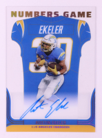 Austin Ekeler 2023 Panini Phoenix Numbers Game Autographs #4 at PristineAuction.com