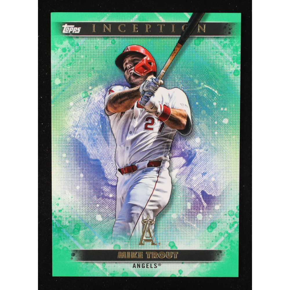 Mike Trout 2024 Topps Inception Green #27 at PristineAuction.com